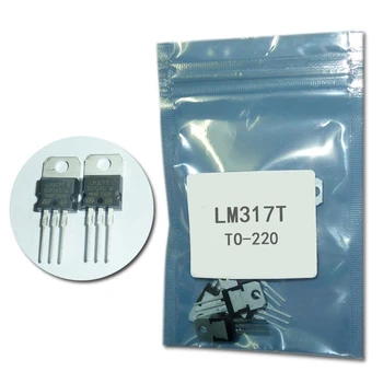 

LM317T Adjustable Three-terminal Voltage Regulator LM317 Power Supply IC TO220 10pcs/lot