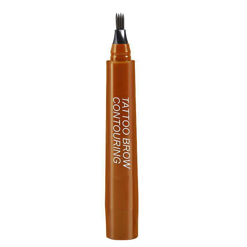 Жидкая подводка для бровей карандаш не-слабый водонепроницаемый длительный дополнительный для девочек QRD88 - Цвет: Light brown