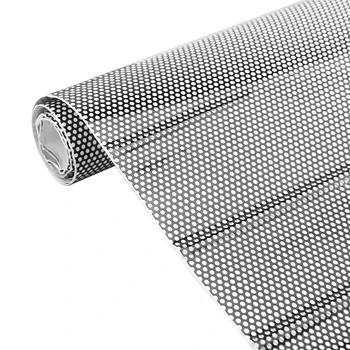 

1pcs 60x106cm Gray Car Headlight Tint Perforated Cutout Film Mesh Eye Tinting Sticker Removable Car Light Protective Film