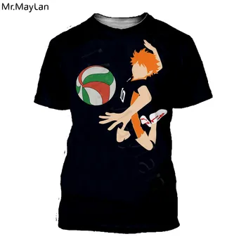 

New arrival Popular Anime Haikyuu Volley Ball Club t shirt men/women 3D print t-shirts Harajuku style tshirt streetwear tops