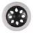 NEW - Black White Plastic Core Foam Shopping Trolley Cartwheel Casters