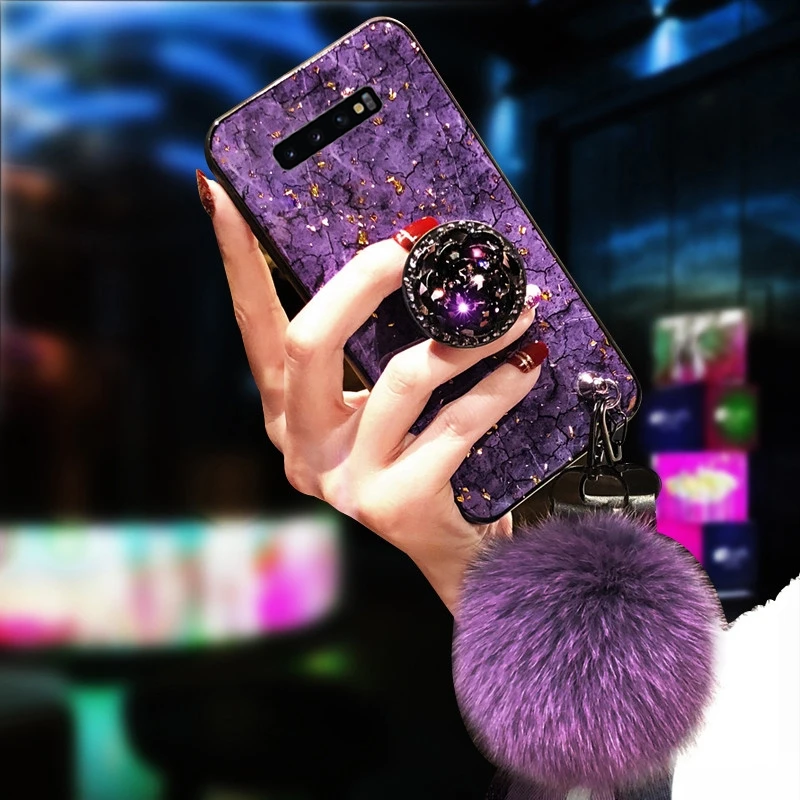 Чехол для Samsung Galaxy S10 S9 S8 Plus Note 10 9 8 A10 A20 A30 A50 A70 A80 S7 Edge с кольцом-держателем и