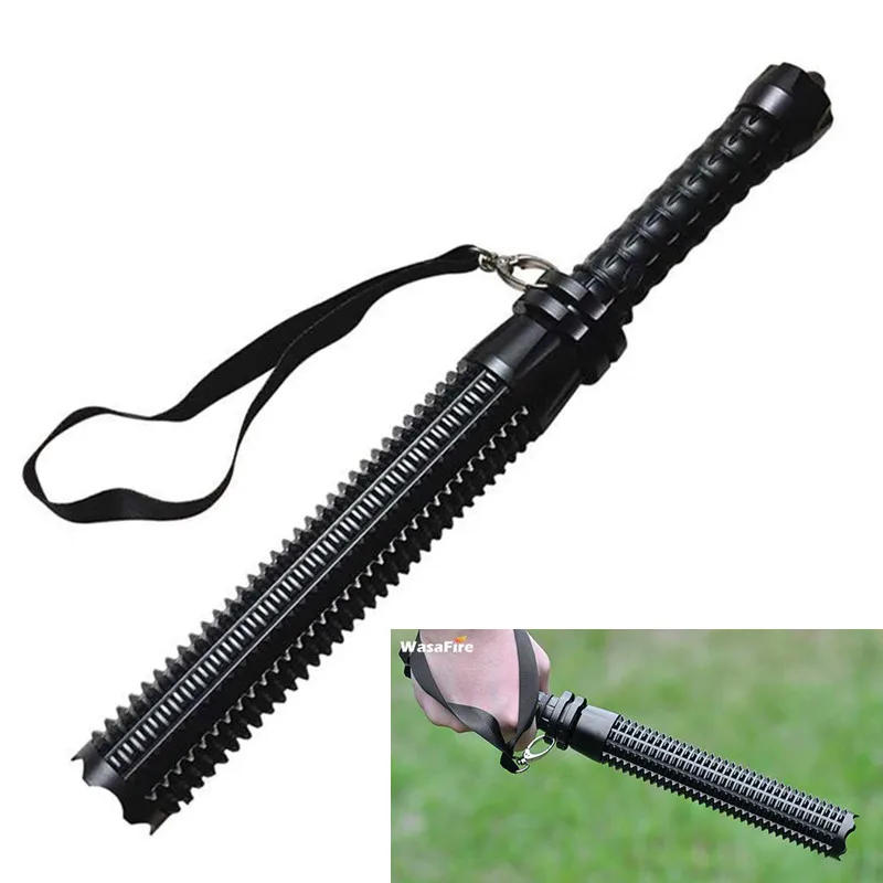 US $11.42 25% OFF|High Power Q5 Led Flashlight Telescopic Baton Self Defense Torch Lamp 3 Modes Tactical Lantern Power By 18650/AAA|LED Flashlights| | - AliExpress