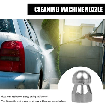 

G 1/4 3/8 Nose Pressure Washer Sewer Female Button Jetter Nozzle 1 Front+3 Rear Outdoor Anti-resistance Repairing Parts