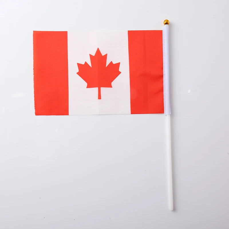 Canada Терилен Мексиканский Флаг 30,5*21*0,5 см ручной Национальный флаг с принтом Австралийский флаг мода нейлон патриотические полосы - Цвет: Canada
