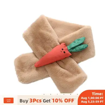 

Bear Leader Winter Fashion Scarf 2020 New Cute Cartoon Carrot Baby Kids Scarf Girls Soild Wool Accessories Autumn Sweet Suits