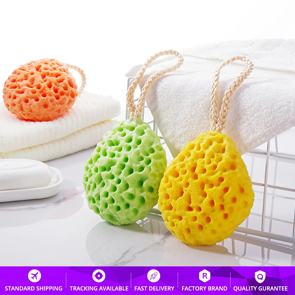 

UNIQUE COLORS 1pcs Bath Bombs Face Cleaning Sponge Bubble Sap Ball Body Washing Sponge Exfoliator Cleaner For Adult and Baby