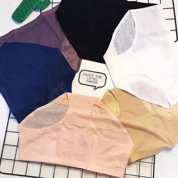 

ECTUSAMAT sexy wrapped hip waist Ladies ice silk traceless pure triangle underwear