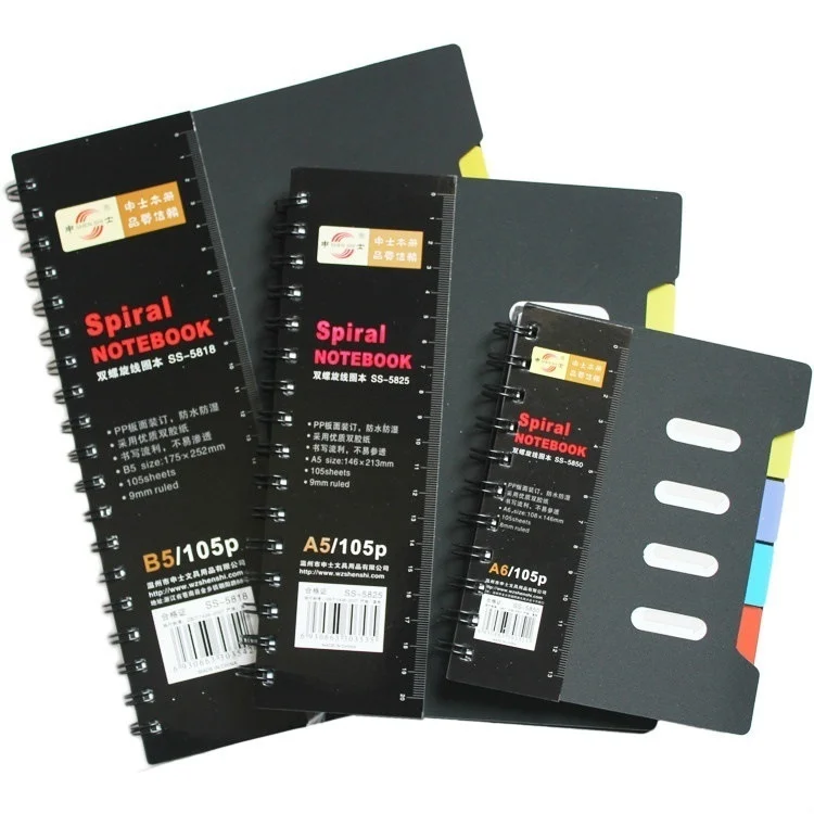 A6 A5 B6 Spiral Classified NoteBook Loose-leaf Bussiness Note book Student Graffiti Book Office School Supplies A6 A5 B6 Spiral Classified NoteBook Loose-leaf Bussiness Note book Student Graffiti Book Office School Supplies