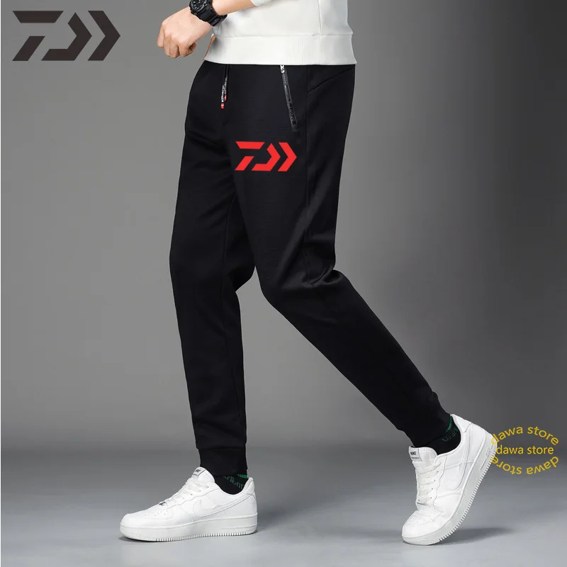 Daiwa толстые вельветовые штаны для рыбалки, тепловая ветрозащитная Мужская одежда для рыбы, хлопковая однотонная одежда на шнурке, сохраняющая тепло, одежда на осень/зиму