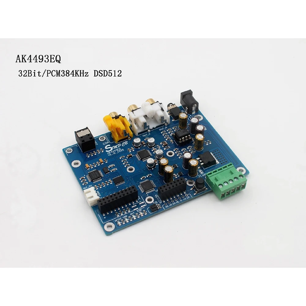 AK4493 EQ DAC DSD DOP коаксиальное оптоволокно SPDIF цифровой аудио декодер DAC поддержка платы IIS 384 кГц DSD512