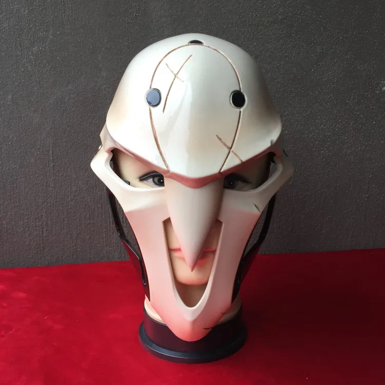 OW Reaper Mask Cosplay Costume Helmet Resin Plastic Halloween Game Gifts Anime Party