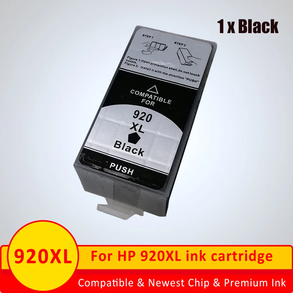 Xiangyu 4 black Compatible Ink Cartridge FOR HP 920 XL 920XL With Chip For 6000 6500 Wireless 6500A 7000 7500 PRINTER | Компьютеры и