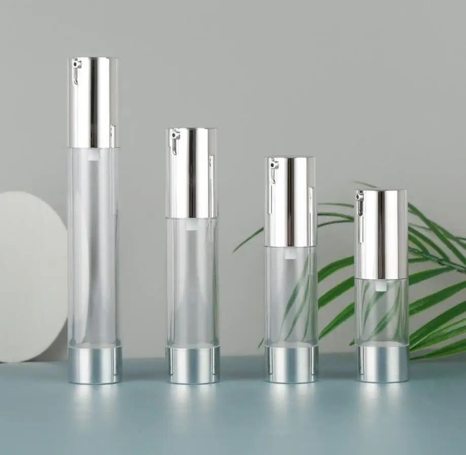 20ml thinner airless bottle with UV silver pump and bottom for lotion emulsion serum liquid foundation whitening essence | Красота и