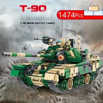 

1773 PCS Military Series Russian T-90 Main Battle Tank Model Building Blocks Bricks Fit Lepining Educatonal Toys Christmas gifts