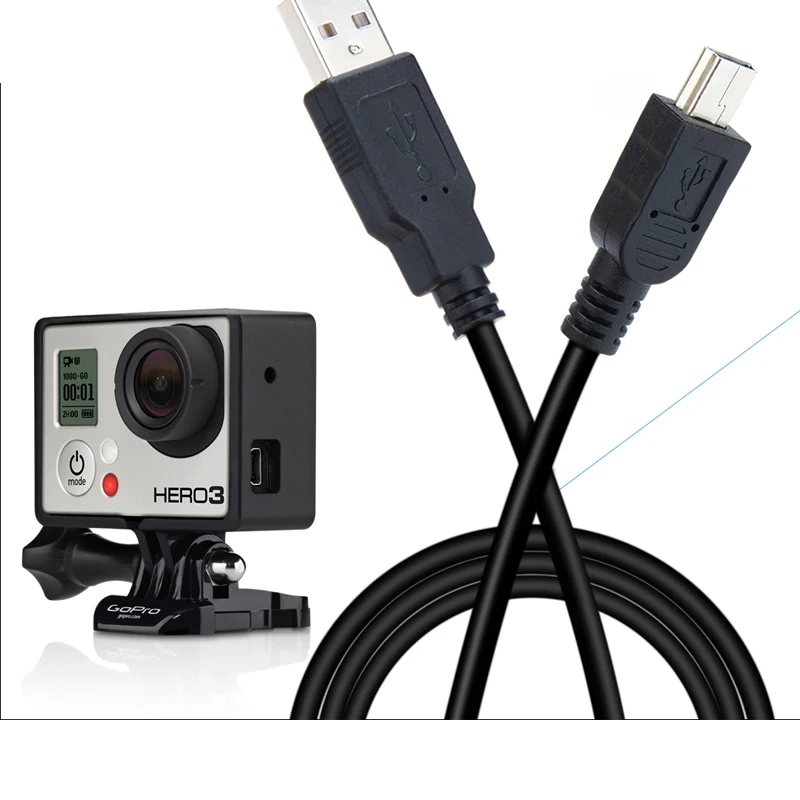 Зарядный кабель для gopro hero3 + hero4 hero2 камера USB передачи данных Аудио Видео AV |