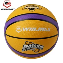 Winmax Unisex Rubber Basketball Ball  High quality Materia PU Official Size7 Basketball Free With Net Bag+ Needle