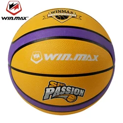 Winmax Unisex Rubber Basketball Ball  High quality Materia PU Official Size7 Basketball Free With Net Bag+ Needle