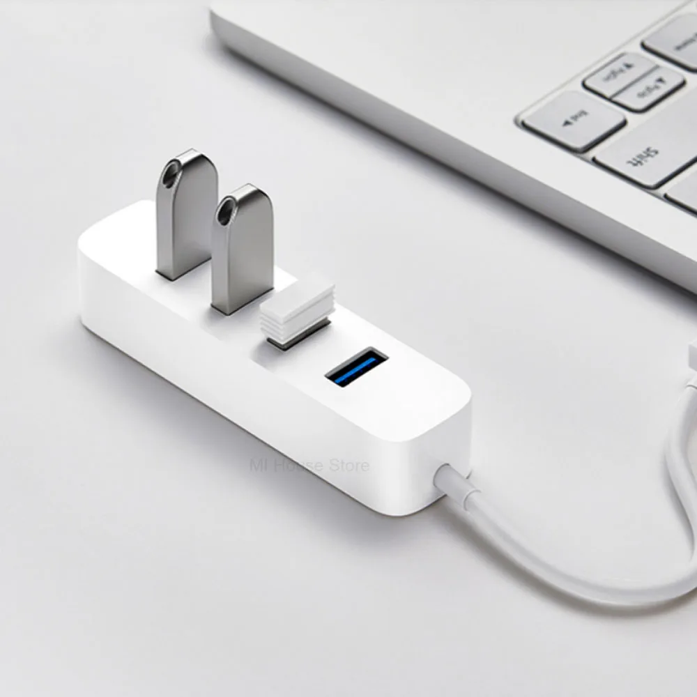 Xiaomi Mijia USB3.0 концентратор мульти 4 USB Высокоскоростной разветвитель USB-C Hab устройство для чтения карт SD TF все в одном для ПК Компьютерные аксессуары
