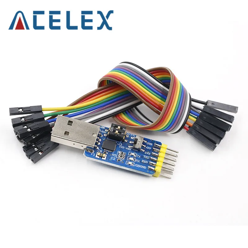 CP2102 USB UART 6 в 1 многофункциональный (USB TTL/RS485/232 TTL RS232/485232 до 485) последовательный