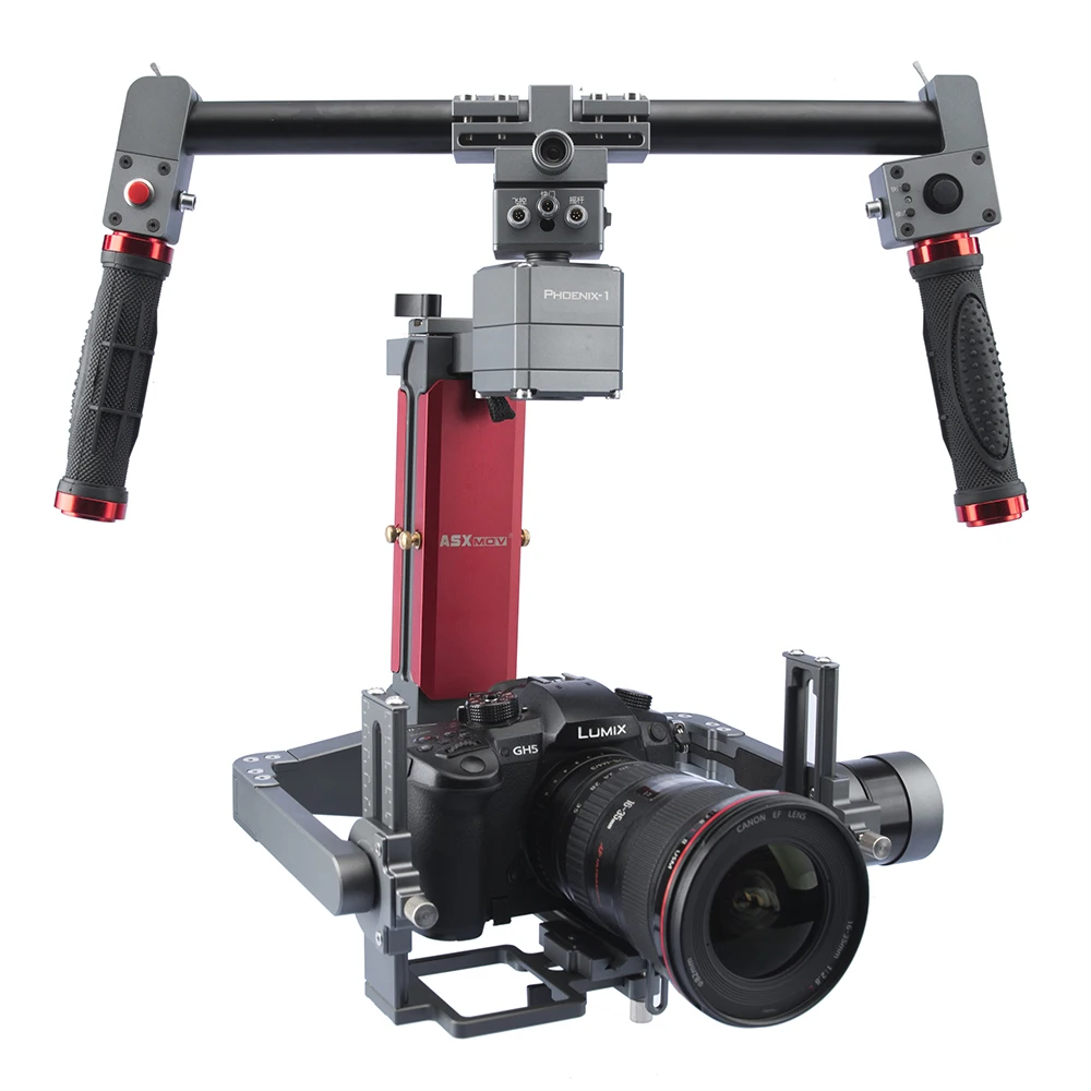 ASXMOV Phoenix 4 5 кг Полезная нагрузка 3 осевой ручной карданный стабилизатор видео dslr