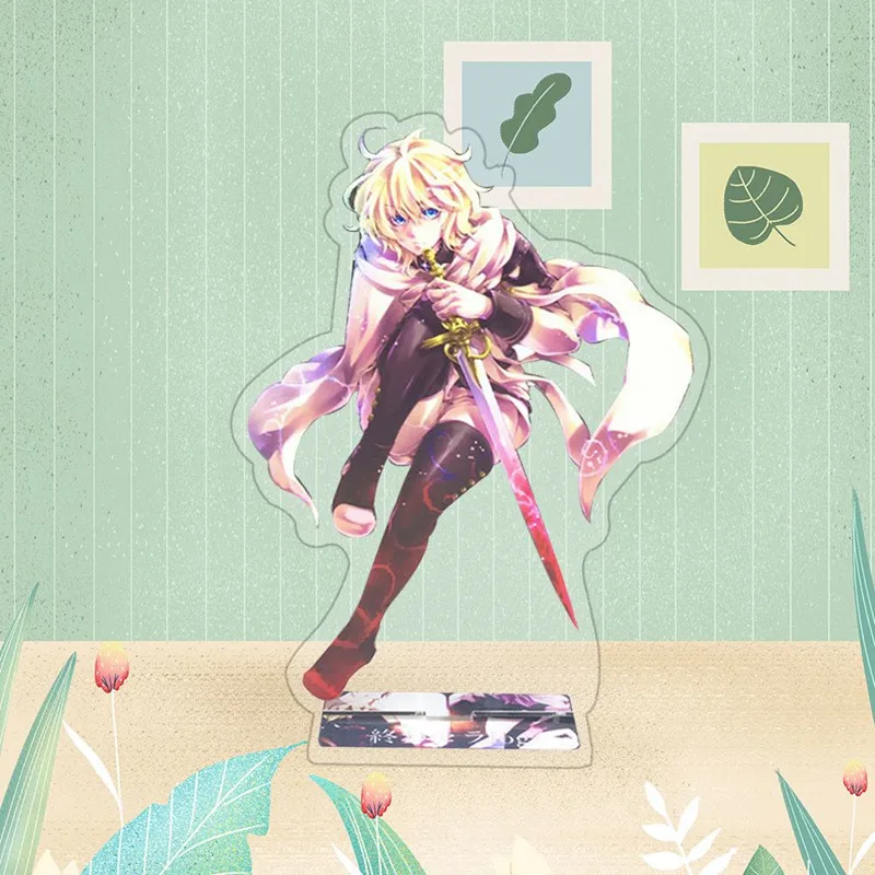 Серафим конца Owari No Seraph Yuichiro Hyakuya Mikaela фигурка на акриловой подставке стол Декор Коллекция Модель игрушки Косплей Кукла
