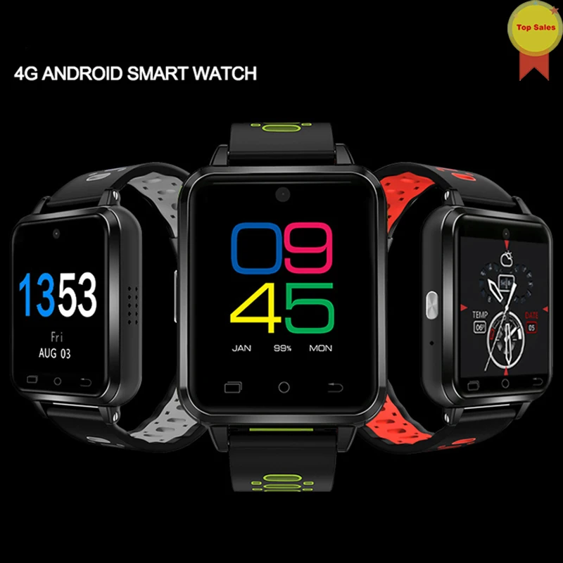 Android OS 6,0 4G Телефонный звонок Смарт-часы 1G+ 8G rom gps wifi IP67 водонепроницаемые Смарт-часы для Android смартфон русский язык