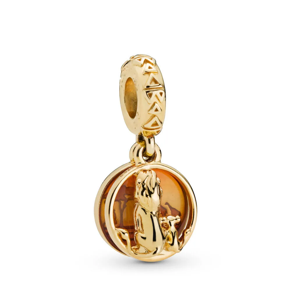 B022 Новинка Simba Лев замок брелок горшочек подходит Pandora талисманы Серебро 925 браслет из бисера брелок DIY для женщин Изготовление ювелирных изделий Berloque - Цвет: B022
