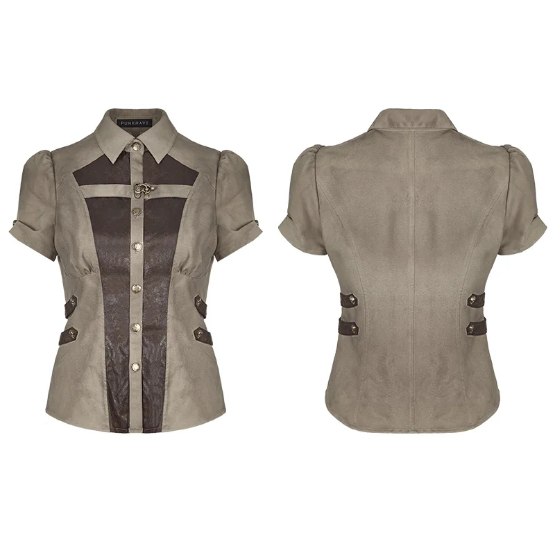 PUNK RAVE Steampunk Summer Short Sleeve Women