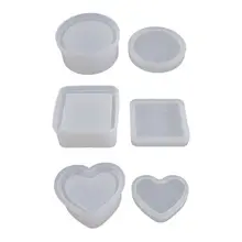 DIY Crystal Epoxy Resin Mold Silicone Storage Box Mould Handmade Crafts Jewelry Making Tool