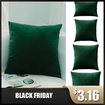 

1pc Velvet Cushion Cover Pillow Cover Pillow Case Green Yellow Pink Gray White Black Home Decorative Sofa Throw Pillows#
