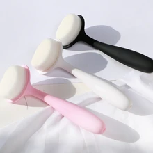 1 предмет Новинка ручной очиститель для лица ложки с длинной ручкой, щетка для чистки лица глубокий массаж очиститель для лица CC172