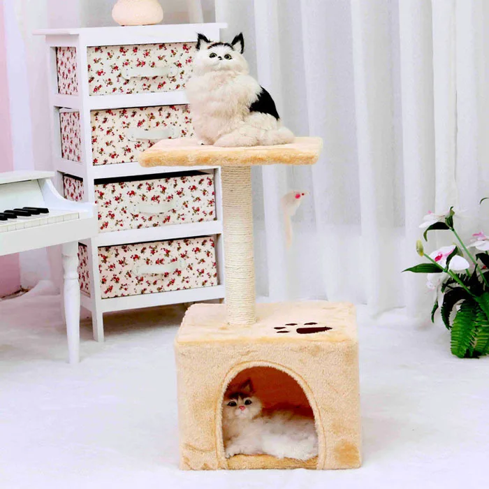 

Fun Cat Chamfer Cat Climbing Frame Simplicity Double Layer Cat Climbing Frame High Quality Material D1