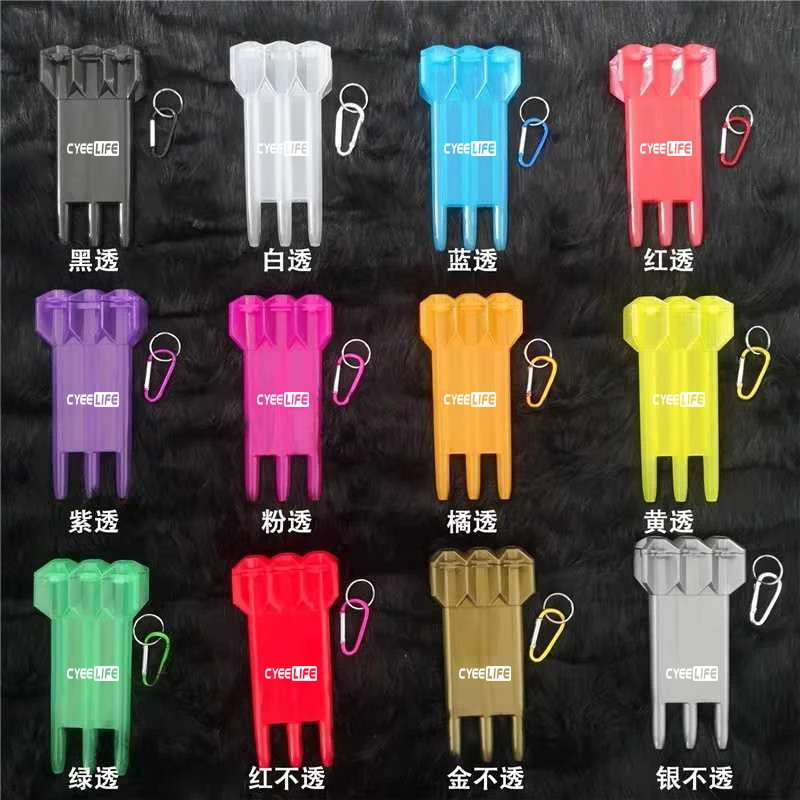 CyeeLife Дротика чехол 12colors прозрачная пластиковый Дартс коробка мод s
