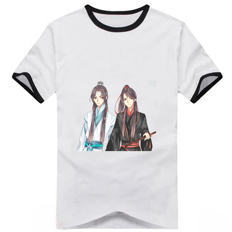 Основатель диаболизма футболка Wei Wuxian Lan Wangji модная футболка унисекс Повседневная Милая футболка Grandmaster of Demonic Cultivation