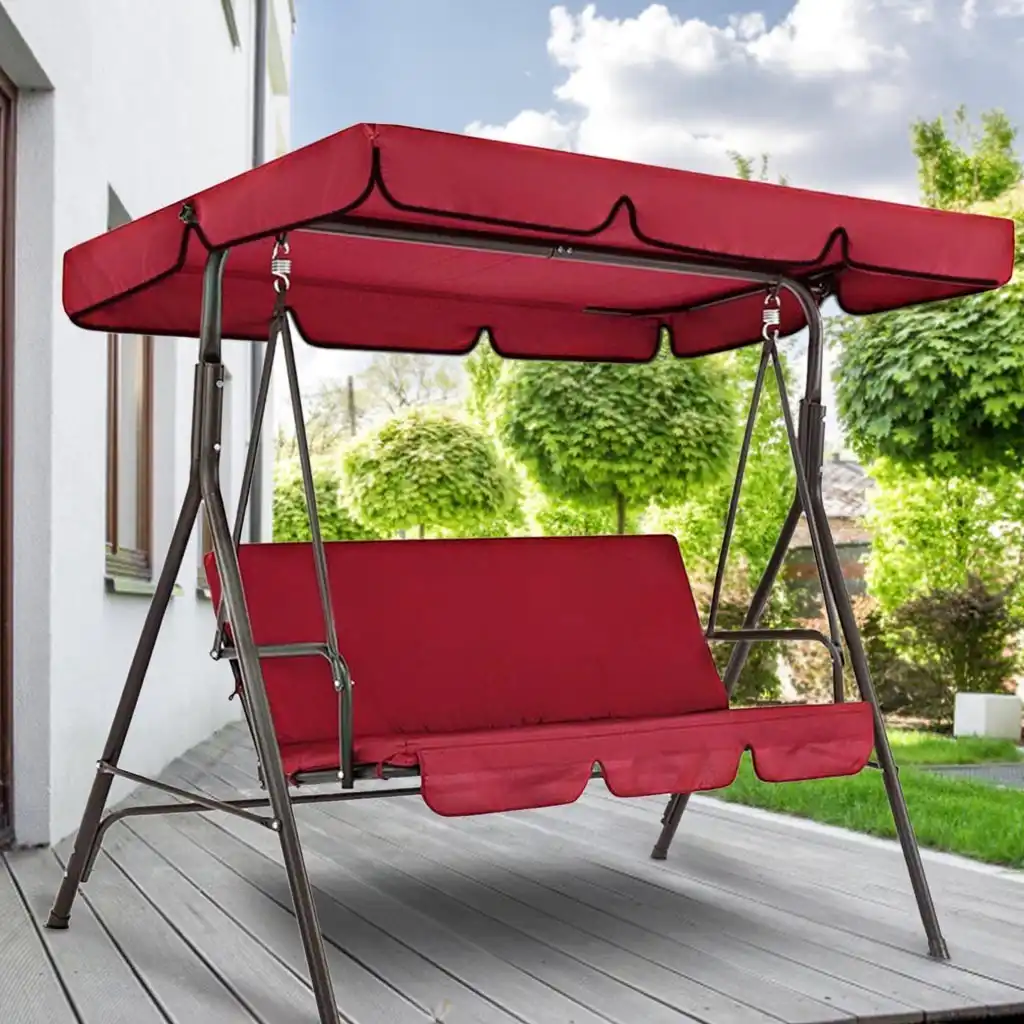 Patio Swing Canopy Replacement Top Cover Sun Shade Outdoor Swing Chair Canopy Waterproof Sunscreen UV Dustproof