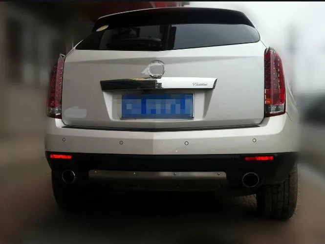 Для Cadillac Srx Передняя и задняя защита Srx Rearguards комплект глянцевой опорной пластины 304 нержавеющая сталь Предотвращение столкновений, крылья