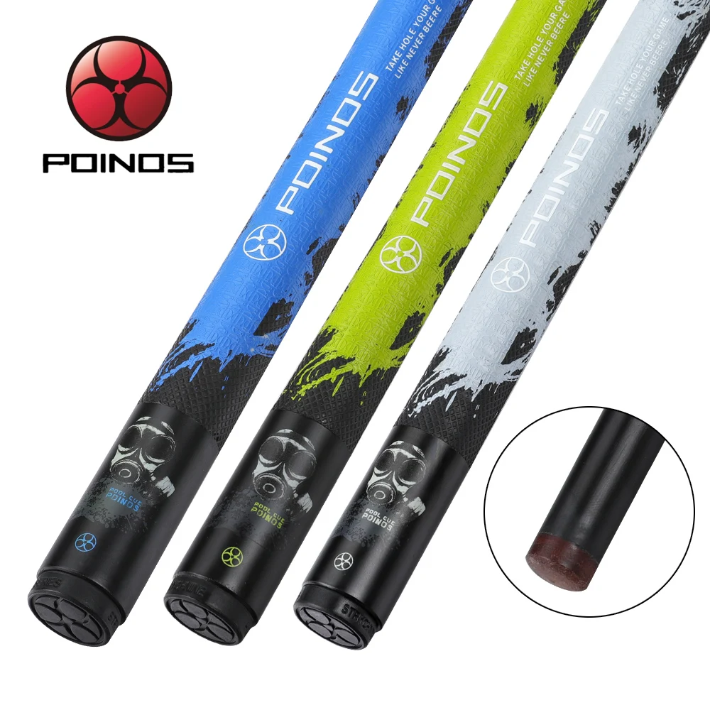 POINOS бильярдный кий бассейн карбоновое волокно Плетеная кожа кия комплект 13 1 мм