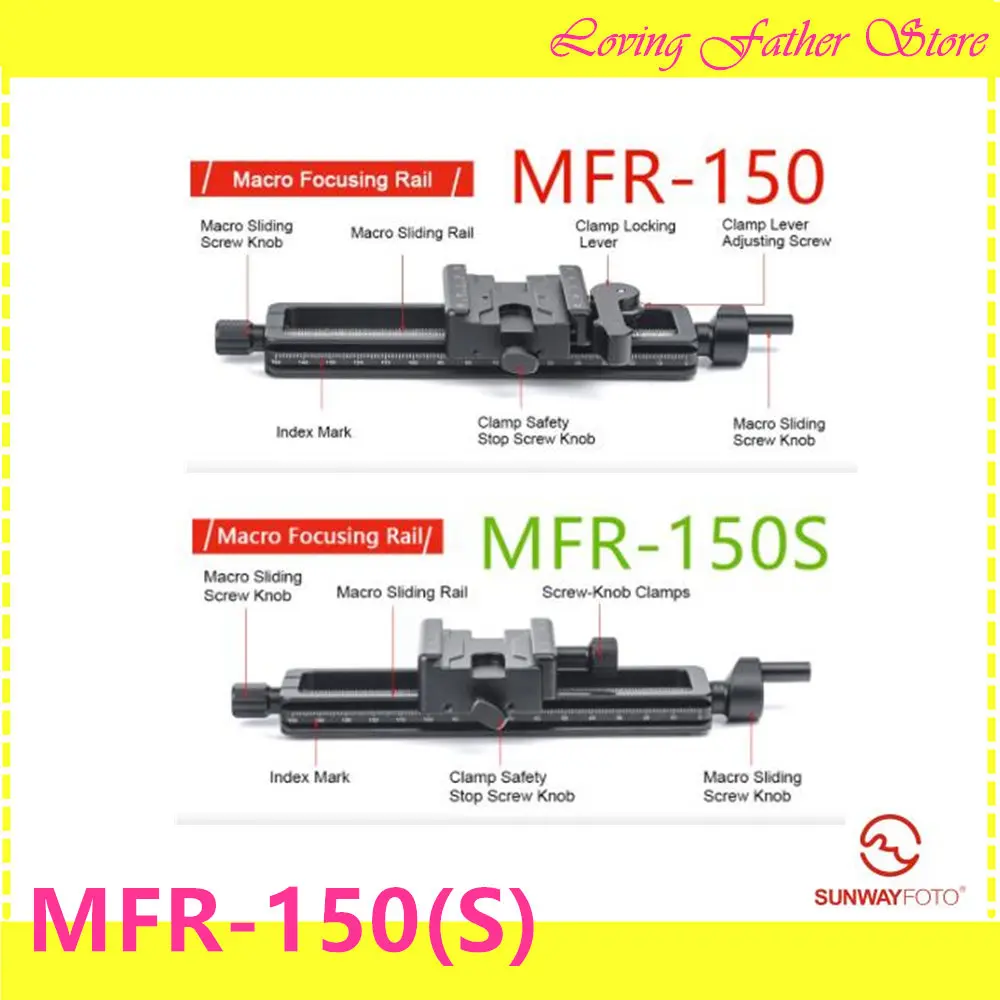 SUNWAYFOTO MFR 150 макро фокусировочная направляющая/фотофокусировочная направляющая
