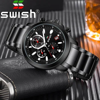 

SWISH 2020 Men's Fashion Watches Men Sport Waterproof Quartz Watch Man Clock Wrist Watches Relogio Masculino