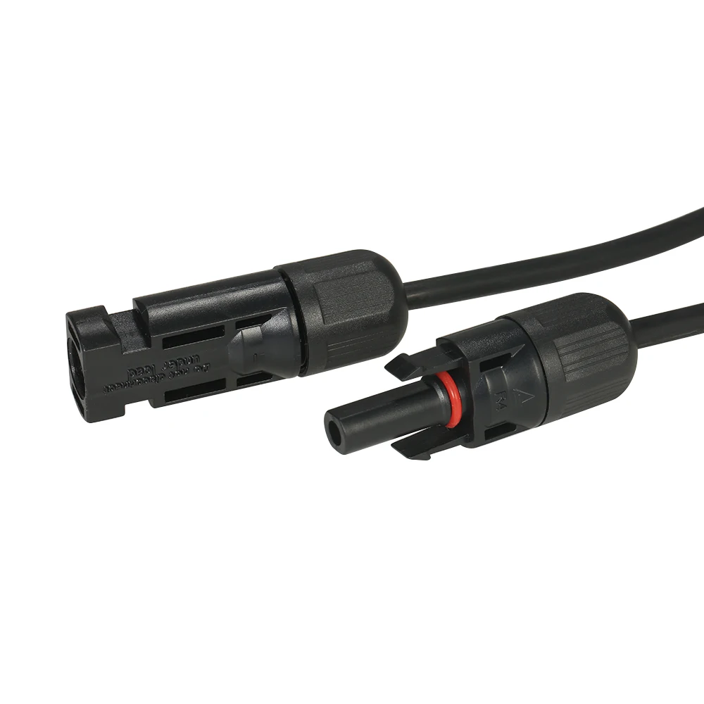 

New 1 Pair 30 Feet Black & 30 Feet Red 12AWG Solar Panel Extension Cable Wire with MC4 Female and Male Connector