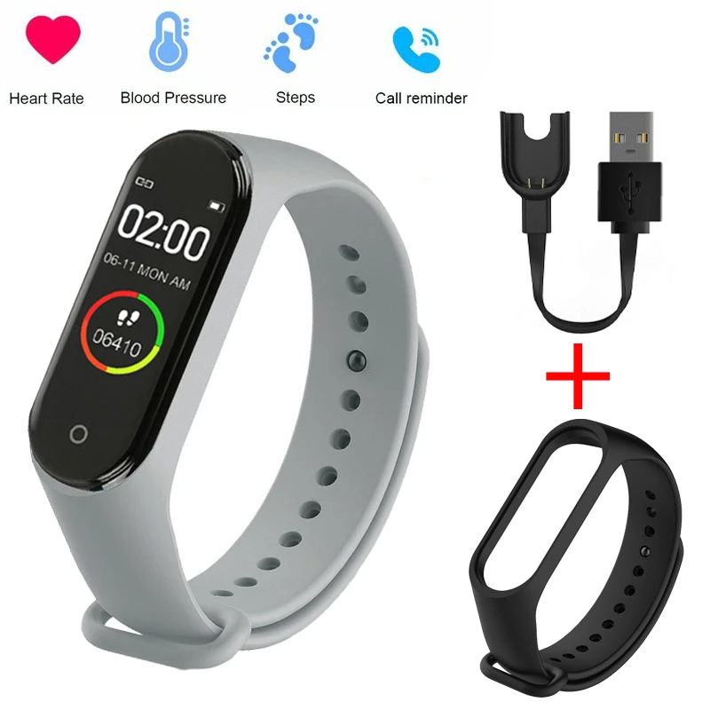 Band Bracelet Health Sport Digital With Blood Pressure Heart Rate Monitoring Step Calorie Counter Fitness Tracker Wristbands - AliExpress