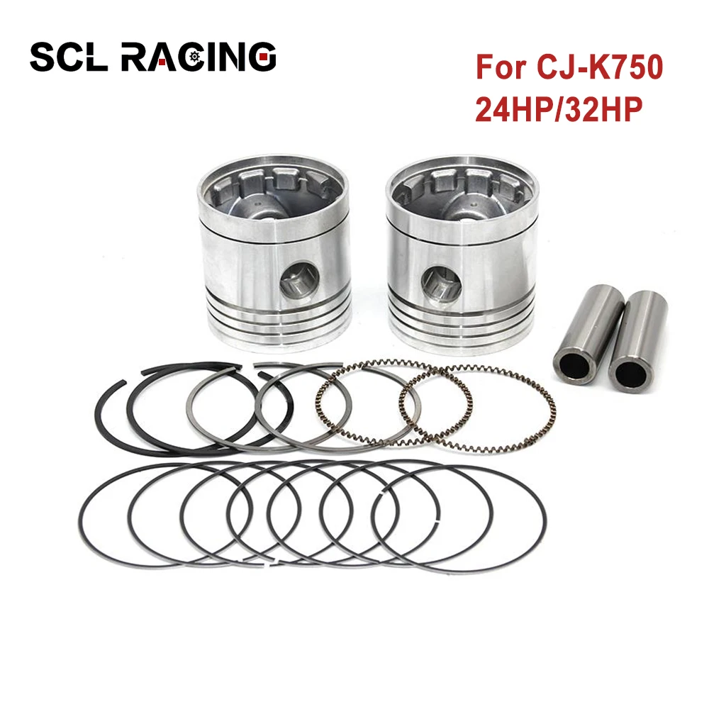 SCL Racing 1 Pair Left and Right Ural CJ K 750 M72 Motor 24HP 32HP 750cc Engine Pistons With Ring Link Case For Bmw R12 R71 M-72 |