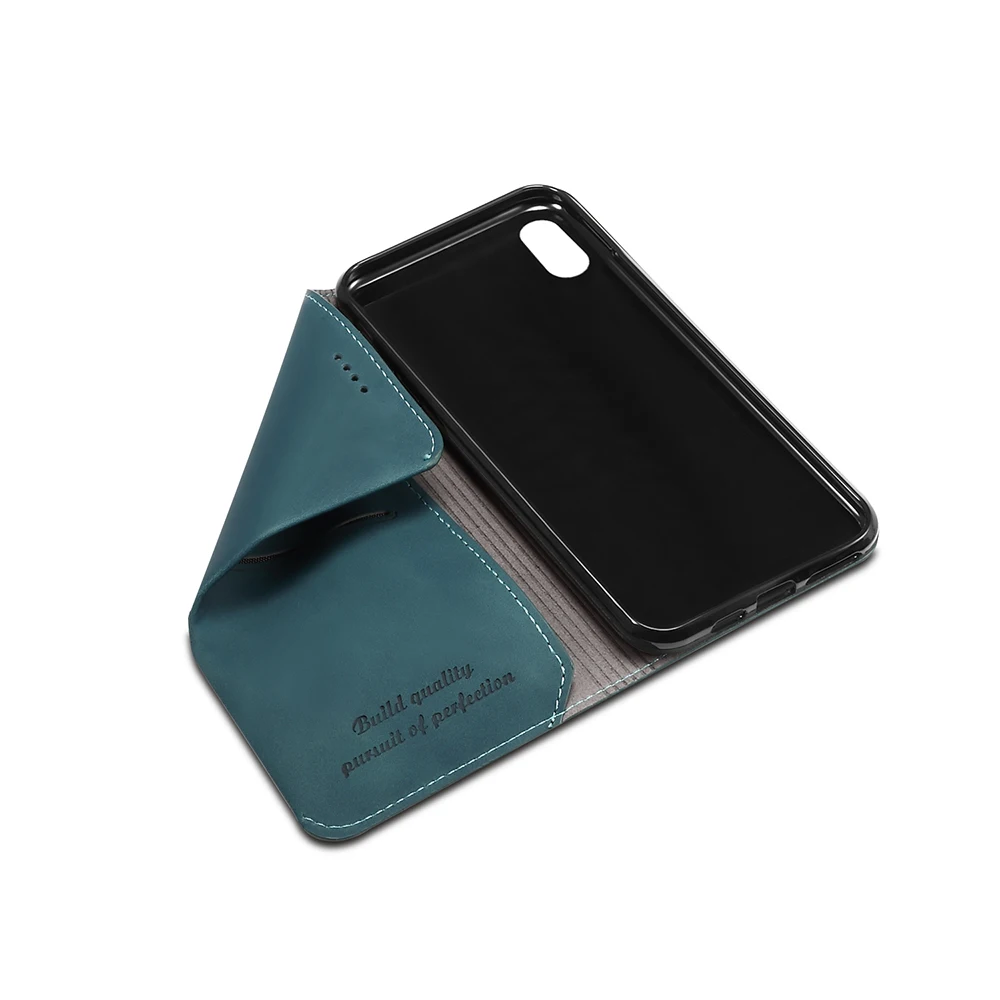 Мягкий кожаный чехол для iPhone X XR XS Max 8 7 чехол для телефона ультра тонкий держатель для карт кошелек флип-чехол для iPhone 8 7 Plus Coque
