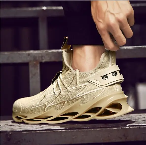 

2019 New Blade Running Shoes man Korean Cool Spring Shoes Non-slip Light Shock Absorber Breathable Sports Shoes Zapatos BALCK