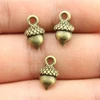 WYSIWYG 20pcs 13x7mm Charm Acorn 3 Colors 3D Acorn Charms 3D Pine Nuts Acorn Pendant Charms For Jewelry Making ► Photo 2/4