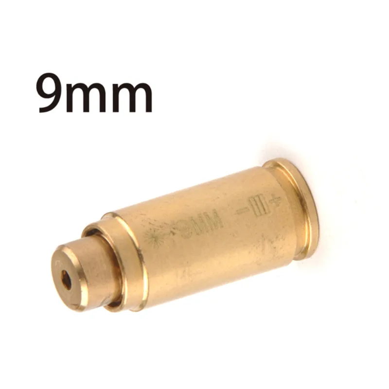

Optics 9mm Cartridge Red Laser Bore Boresighter Collimator Brass fit 9x19mm Pistol Rifles