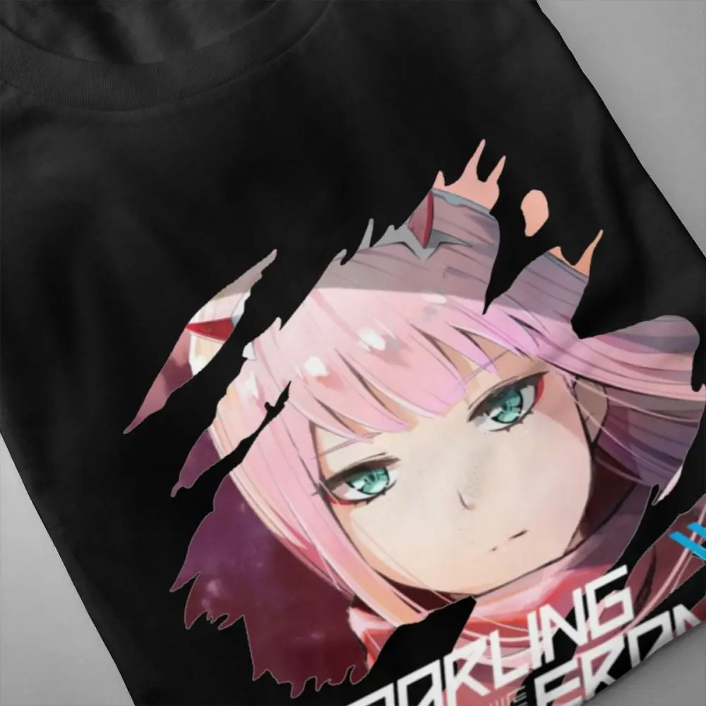 Darling In The Franxx Zero Two с короткими рукавами забавная для мужчин досуг на заказ День рождения Подарочная Футболка для мальчика