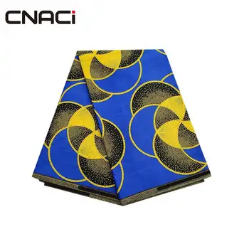 

CNACI 6 Yards Ankara Fabric African Real Wax Prints Veritable Wax Africain Ankara Fabrics Tissus Africain Nigeria Batik Fabric