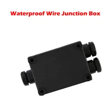 IP68 черный Водонепроницаемый Пластик наружный кабель провода Разъем Железы электрическая 3-кабель распределительная коробка с терминал для ПК